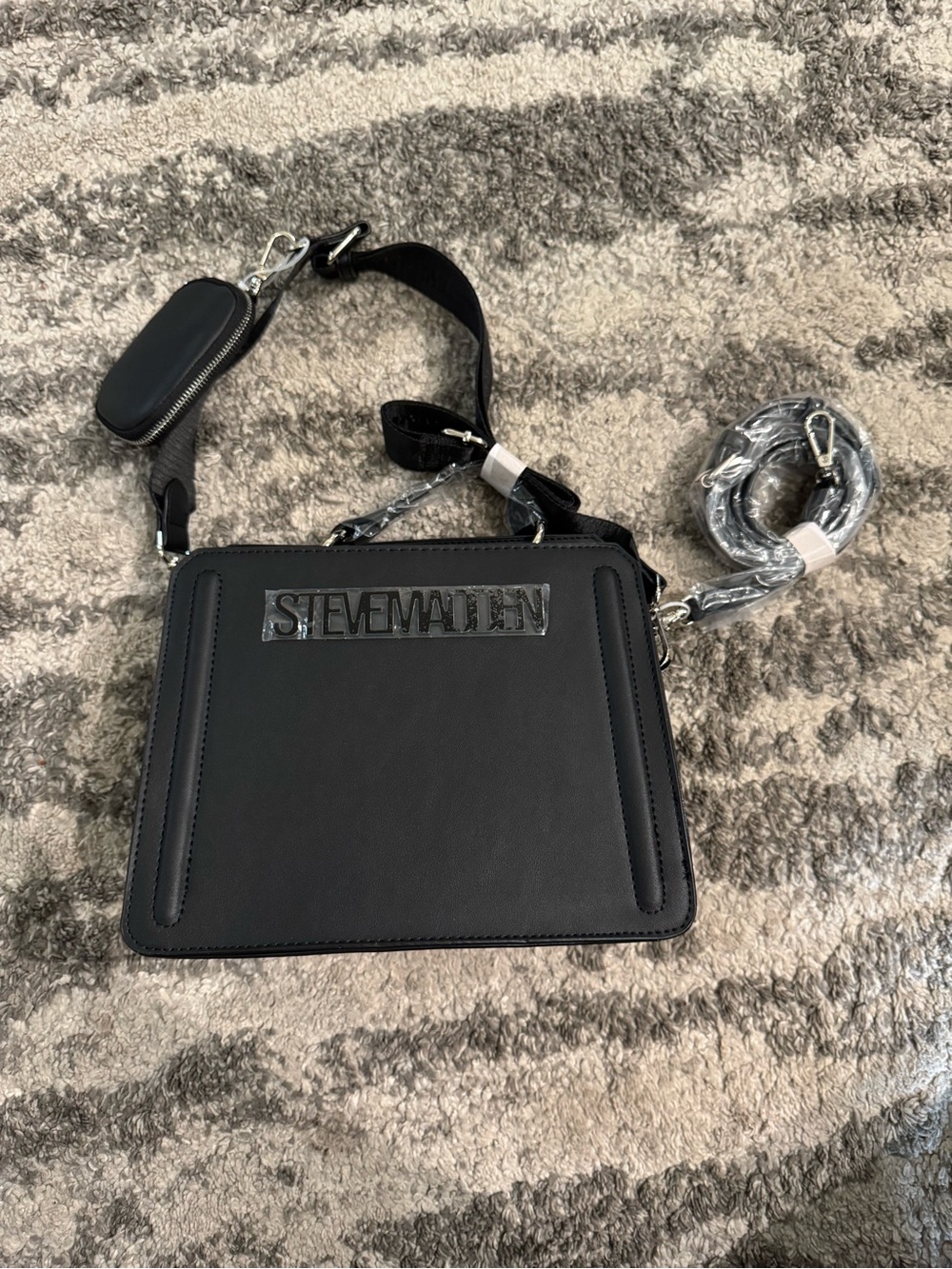 Steve Madden Black Evelyn Crossbody